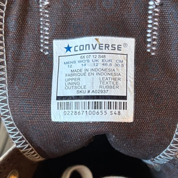 Converse Century Project Men's Metallic Silver Low Top Size 12 EUC - Picture 10 of 11